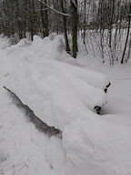 Snowy Park Bench
